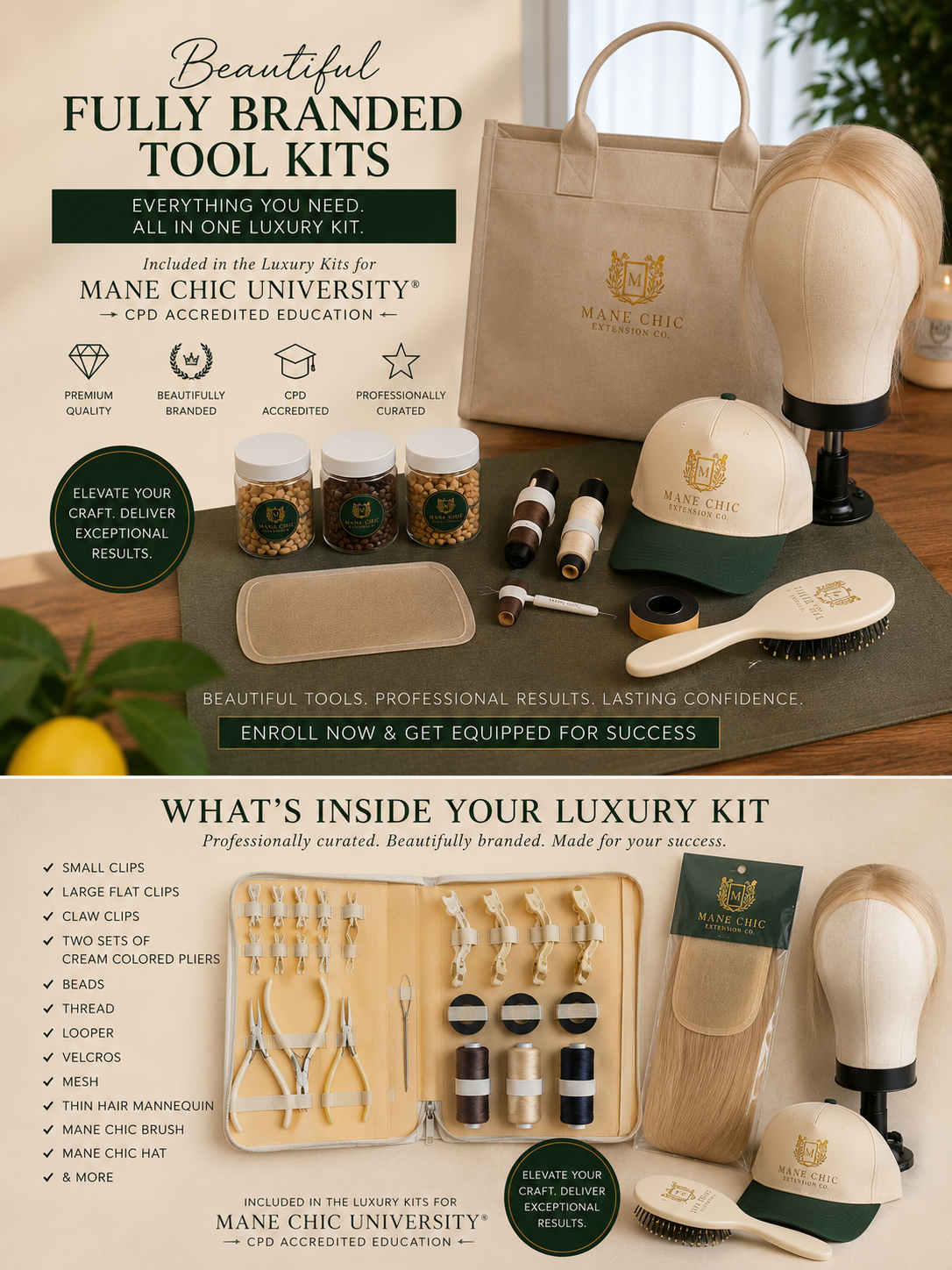 Mane Chic Fully Braded Luxury Tool Kit